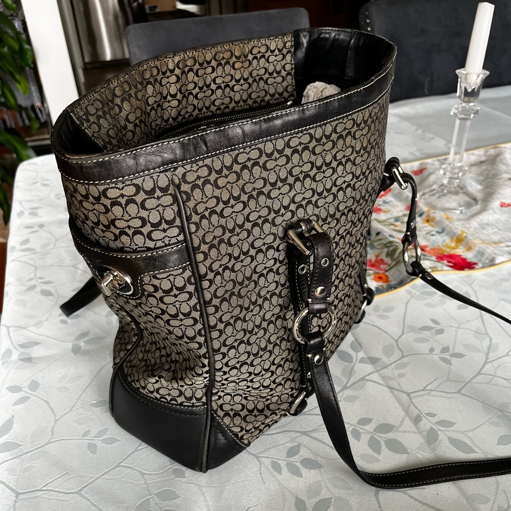 Authentic Coach Monogram Tote Bag